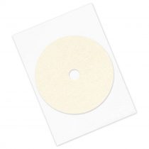 TapeCase 200 4"OD-1.125"ID-100 Utility Purpose Paper Tape-Converted from 3M 200, 4" Circles with 1.125" Holes, Crepe Paper, Natural (Pack of 100)