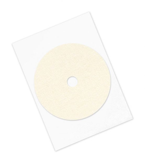 TapeCase 200 4"OD-1.125"ID-100 Utility Purpose Paper Tape-Converted from 3M 200, 4" Circles with 1.125" Holes, Crepe Paper, Natural (Pack of 100)
