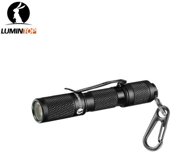 LUMINTOP Tool AAA LED Torch, Keyring Torch Super Bright with 110LM OSRAM LED, 3 Modes, IP68 Waterproof, Best for Camping, Hiking, Hunting, Backpacking, Fishing and EDC