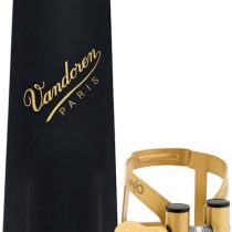 Vandoren LC56AP Soprano Saxophone Aged M /O Ligature with Plastic Cap, Gold