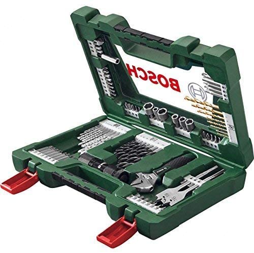 Bosch 2607017309 "V-Line" Drill/Screwdriver Bit Set, Green, Set of 83 Piece, Variety Pack