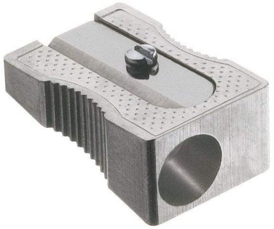 Faber-Castell 183100 Metal Pencil Sharpener 50 for Coloured and Coloured Pencils