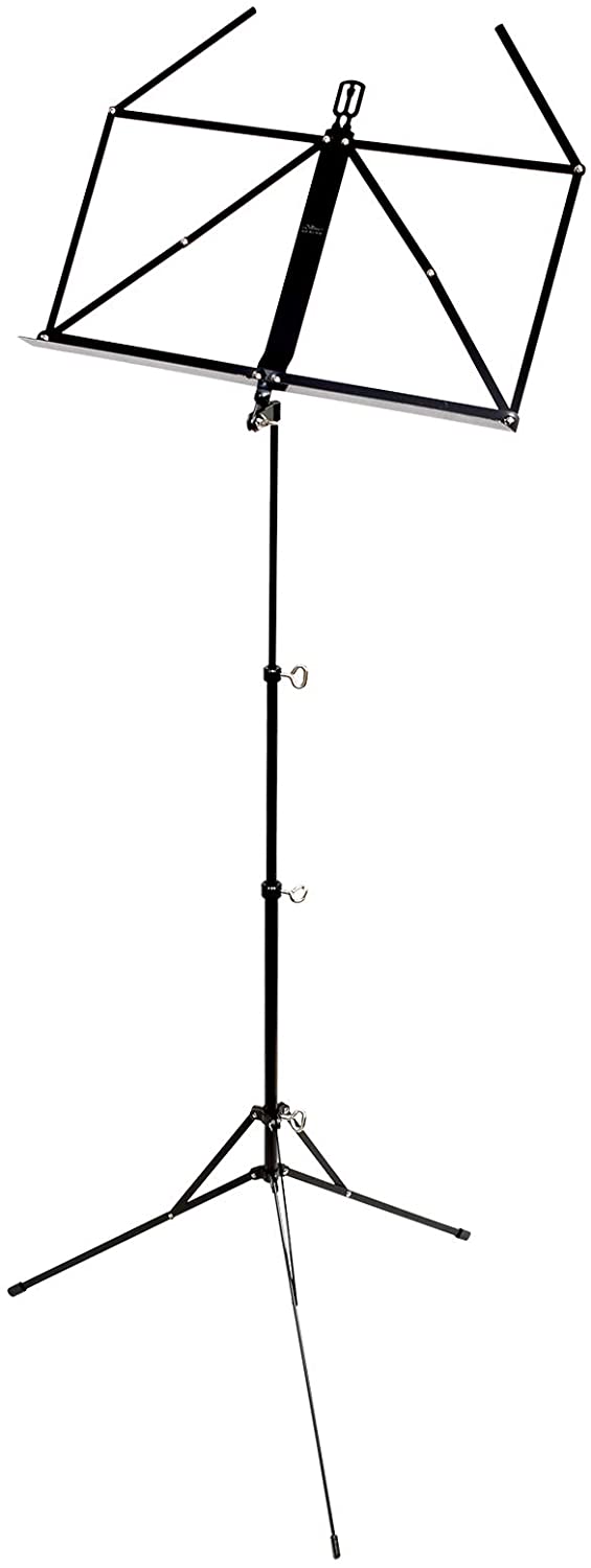 Wittner Music Stand 961d - Black, Height 48-114 cm, Compact Foldable, Made in Germany