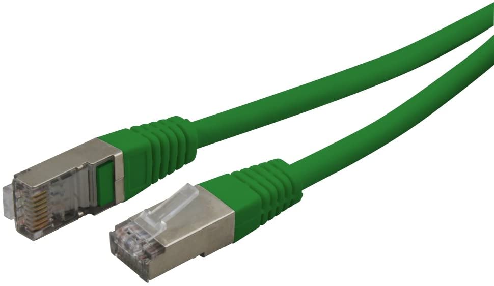 Waytex Network Cable FTP Shielded RJ45 CAT 5e 10.00 m Green