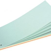 Herlitz 10836047 Strips 10.5 x 24 cm Colour, 40 Sheets, Perforated Gummed Sheet Pad