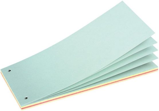 Herlitz 10836047 Strips 10.5 x 24 cm Colour, 40 Sheets, Perforated Gummed Sheet Pad