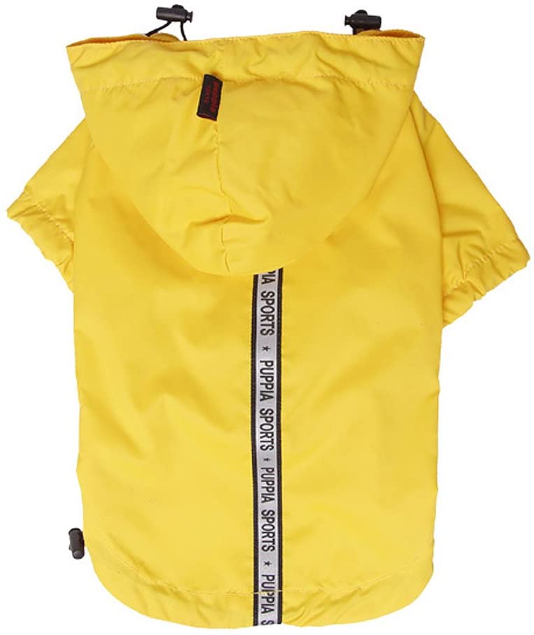 Puppia Base Jumper Raincoat, Small, Yellow