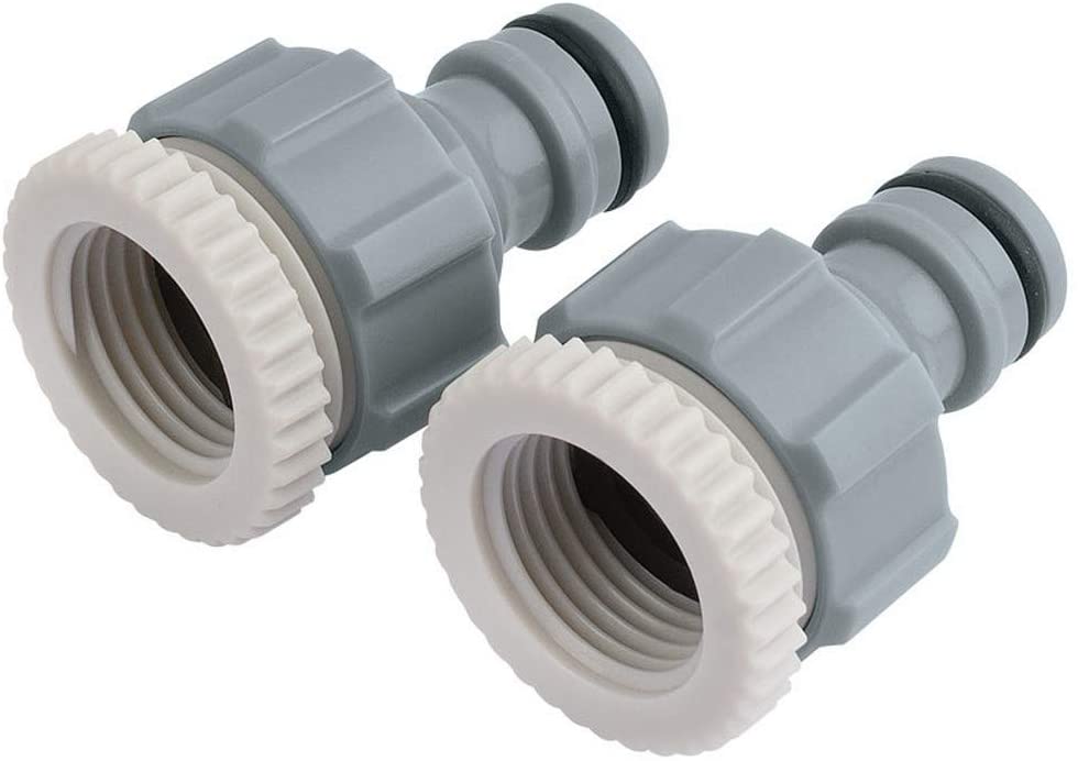 Draper 25907 Tap Connectors, 1/2" and 3/4" (Pack of 2), Grey