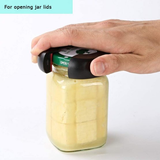 Otstar 6 in 1 Jar Opener and Bottle Opener with 5 in 1 Multi-Function Opener to Open Jar Lids, Bottle Caps, Pull Tabs and Bags Sesame Opener Designed for Weak Hands, Arthritis, Elderly and Children - Image 3