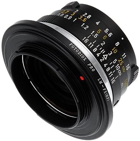 Fotodiox Pro Lens Mount Adapter, for Leica M lens to Fujifilm X-Mount Mirrorless Cameras, Black - Image 4