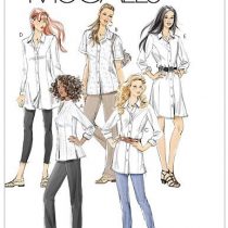 McCall's Patterns Size RR M6124 18W-20W-22W-24W Misses'/ Miss Petite/ Women's/ Women's Petite Shirts in 3 Lengths, Pack of 1, White