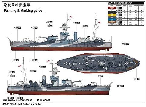 Trumpeter 1:350 - HMS Roberts Monitor Class, Various, Various - Image 4