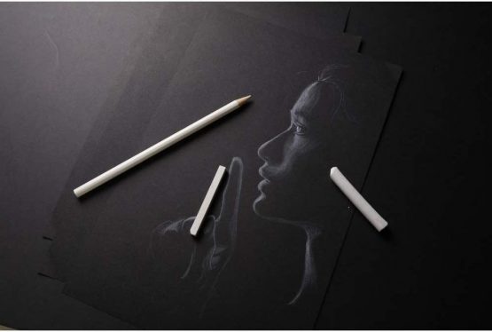 Clairefontaine Carb'On Black Glued Paper Pad, 120 g, A2, 20 Sheets - Image 2