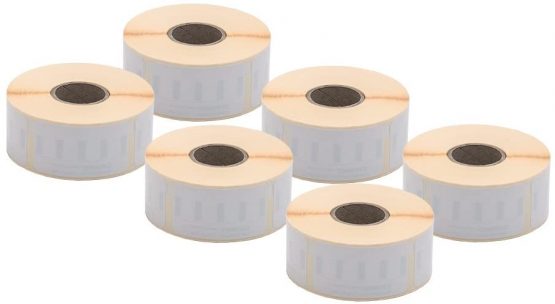 6 x Dymo S0722550 Original LabelWriter Multi-Purpose Labels, Removable, 11355, 19 x 51 mm, 500/Roll + PaperMate Pen Gift - Image 3