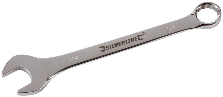 Silverline LS24 Combination Spanner 24 mm, White