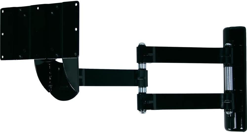 B-Tech BT7515 Flat Screen Wall Mount with Double Arm in Piano Black