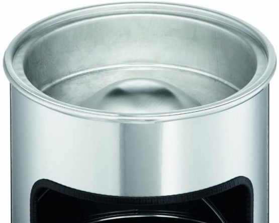 Durable Metal Round Waste Bin Charcoal with Ashtray Top | Bin Capacity 17 Litres | Ashtray Capacity 2 Litres | Ideal for Sheltered Outdoor Areas Such As Smoking Areas - Image 4