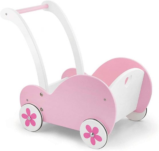 VIGA 50176 Baby Doll Stroller Buggy For Kids - Pink - Image 3