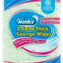 Minky Extra Thick Sponge Wipes, 2 Count