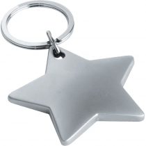 eBuyGB Star Shaped Key Ring Stocking Filler, Metal (Matte Star)