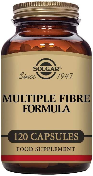 Solgar Multiple Formula Vegetable Capsules - Pack of 120 - Supplement for Digestive Support - Soluble and Insoluble - Vegan