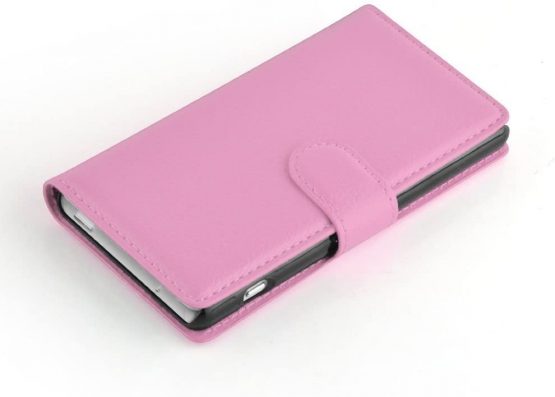 MUZZANO Original Le Folio Case Cover with 3 Ultra Clear Screen Protective Films for Sony Xperia Z3 Compact - Pink - Image 4
