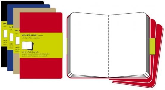 Moleskine Cahier Journal, Set 3 Notebooks with Plain Pages, Cardboard Cover with Visible Cotton Stiching, Colour Kraft Brown, Extra Large 19 x 25 cm, 120 Pages - Image 2