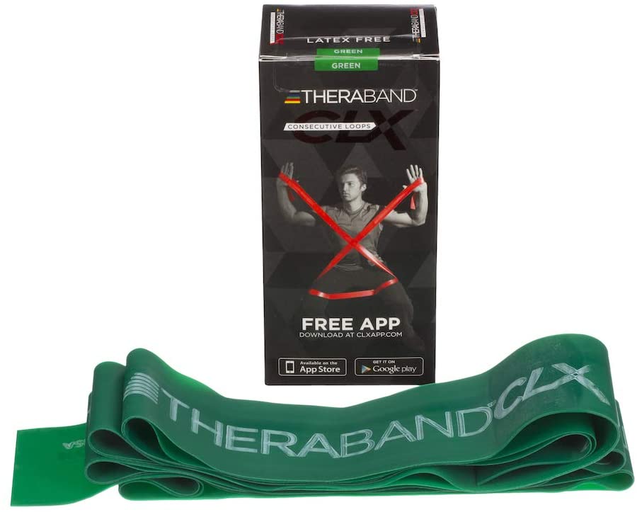 TheraBand CLX Latex-Free Resistance Band, 11 Loops for Pilates Home Gym, Professional Physical Therapy & Fitness Equipment - Image 3