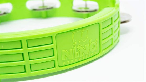 NINO Percussion Compact ABS Tambourine 8" - Grass-Green (NINO49GG) - Image 3
