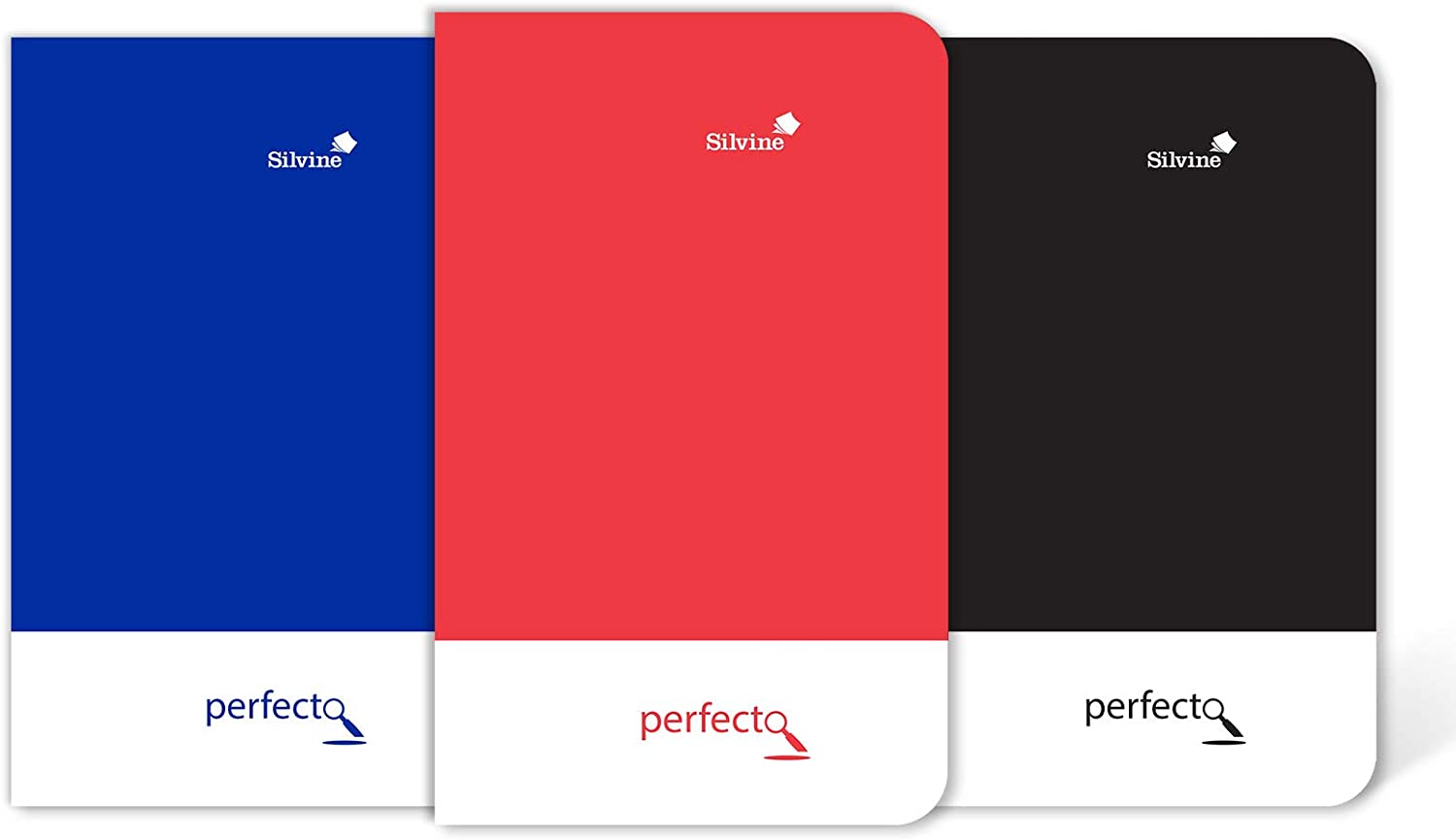 Silvine 6x4 Soft Touch Perfect Bound Notebook - Lined (160 Pages) 80 Leaves x1, Assorted