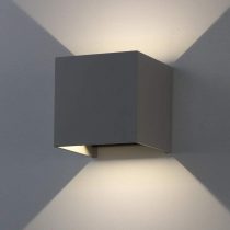 K-Bright 12W Dark Gray Cube LED Outdoor Wall Lamps,up and Down Adjustable Light Beam,Waterproof IP65 for Outdoor Wall Light,4000K-4500K Natural White,Indoor Decorative Wall Lamps