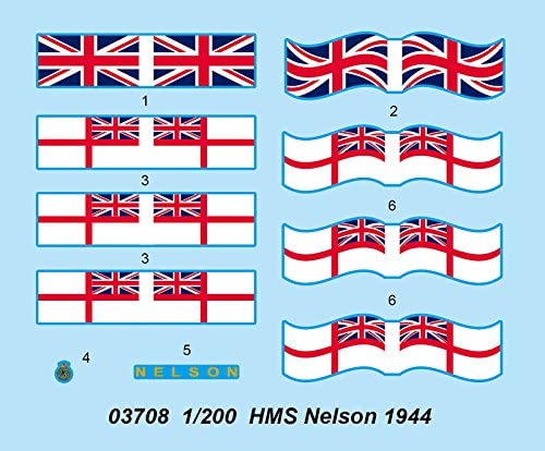Trumpeter 1:200 - HMS Nelson (1944), Various, Large - Image 3