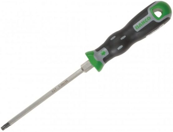 Bahco 27020100 IR027.020.100 Tekno+ Torx Tip Hex Shank Screwdriver, T20 x 100 mm, Black/Green