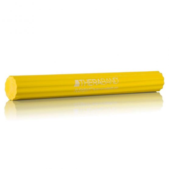 Resistance Bar, TheraBand FlexBar, Pain Relief for Tennis Elbow Injury, Tendonitis & Improve Grip Strength, Yellow, Extra Light Beginner