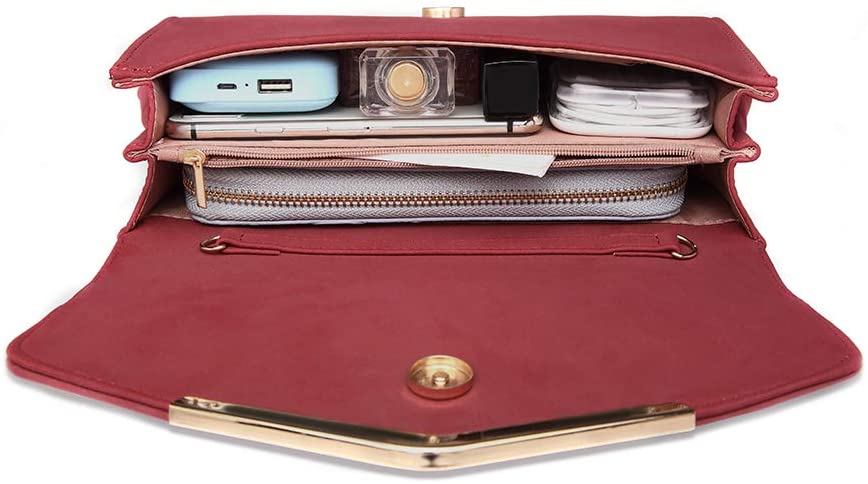 Miss Lulu Womens Clutch Elegant Clutch Bags for Women Mini Crossbody Bag For Women Can Hold 8.3' Tablet - Image 3