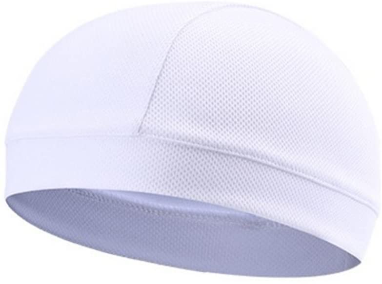 Quick Dry Cycling Cap for Men and Women High Elasticity Beanie Sweatband Moisture Wicking Helmet Liner for Outdoor Sports Activities White - Image 3