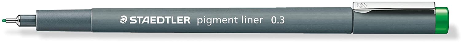 PIGMENT LINER 0.3MM 30803 (PACK OF 3) GREEN, 10 count (Pack of 1) - Image 2