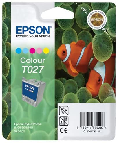 Epson Original Colour Ink Cartridges T027201 T027, 5 Colour