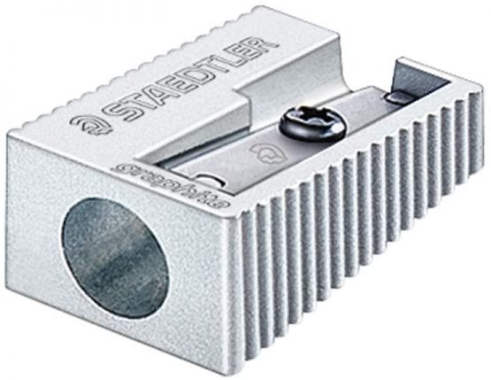 Staedtler 510 10, Pencil Sharpener (Manual Pencil Sharpener, Metallic, Metal)