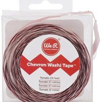 Washi We R Memory Keepers Chevron Tape, Tomato