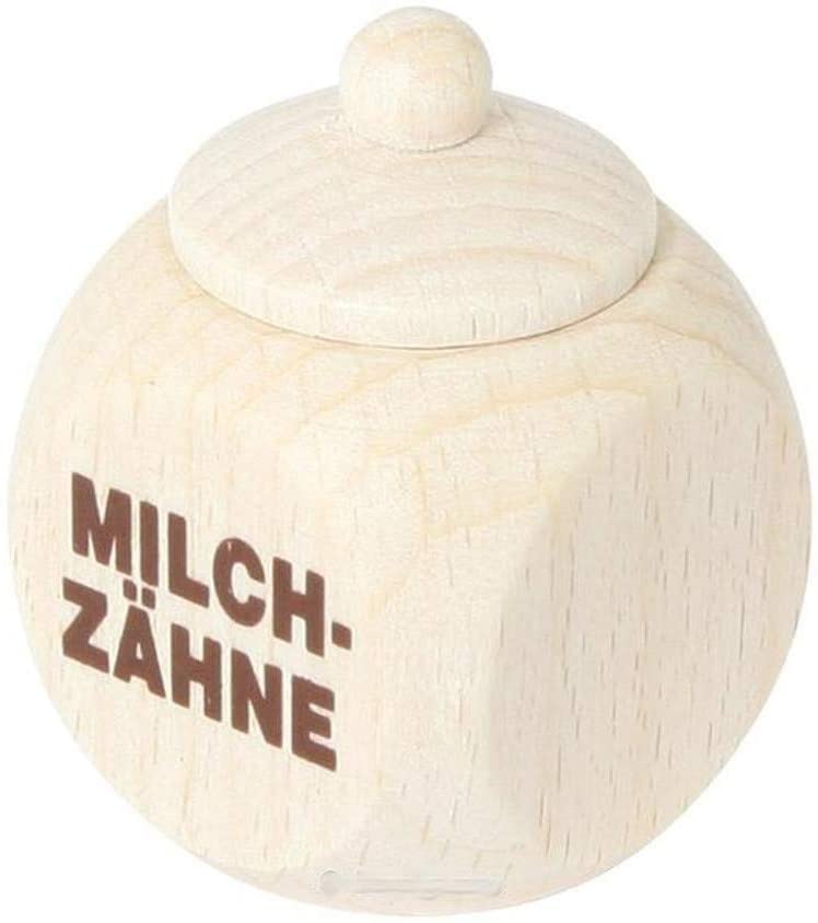 Wooden milk tooth box with lid, perfect as a little gift, Mit Aufdruck