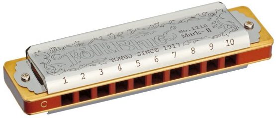 Tombo Mundharmonika Folk Blues MKII, Major Diatonic, 10 Kanzellen, A-Dur