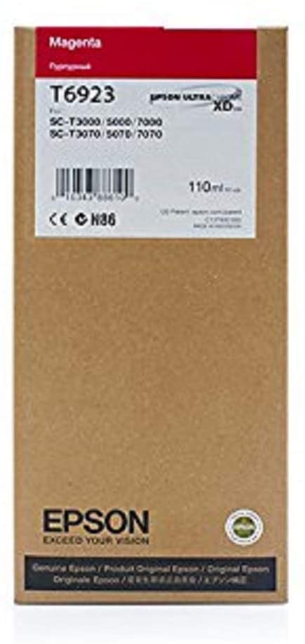 Epson T6923 110 ml UltraChrome XD Original Ink Cartridge - Magenta