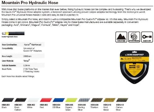 Jagwire 18008391 Hyflow Hydraulic Hose 3000 mm - Carbon Silver, 3m - Image 3