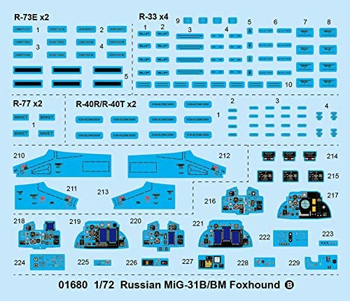 Trumpeter 1:72 - MiG-31B/BM Foxhound, Various - Image 4
