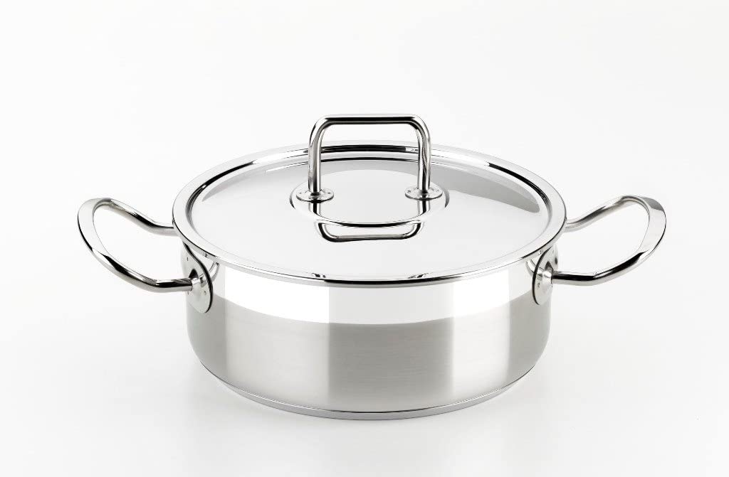 Braisogona Professional Stewpan with Side Handles, 18 cm, Silver