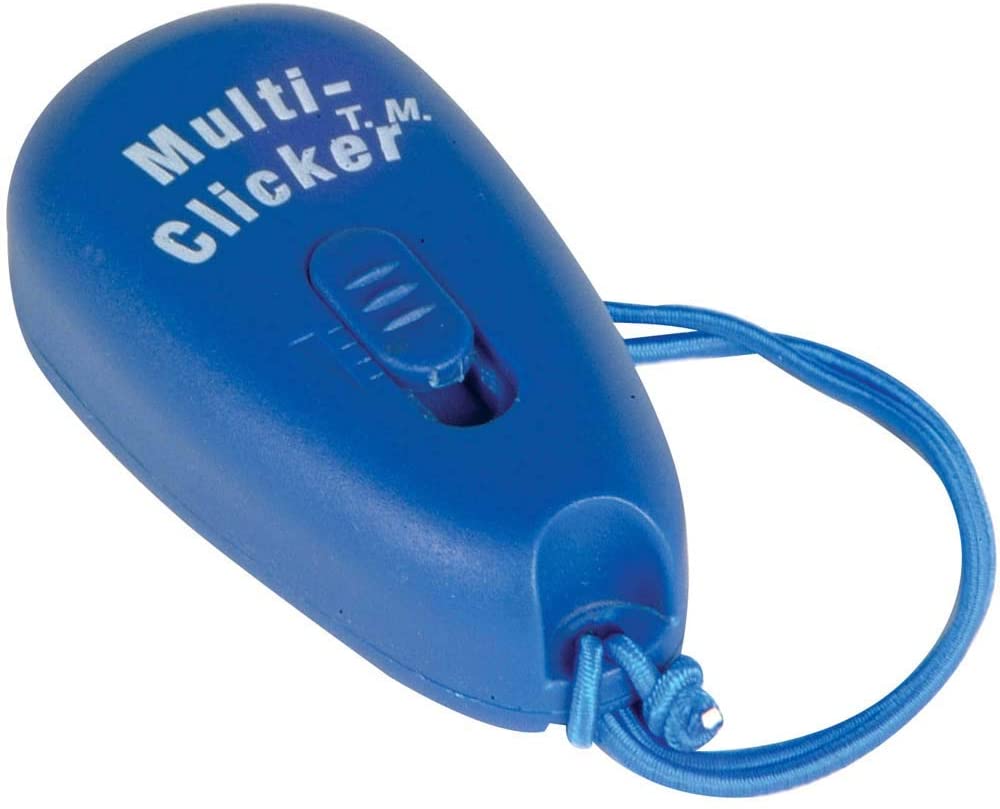 Company of Animals Multi-Clicker, Adjustable Volume, Loud and Quiet Clicks, Easy to Click, Wrist Strap