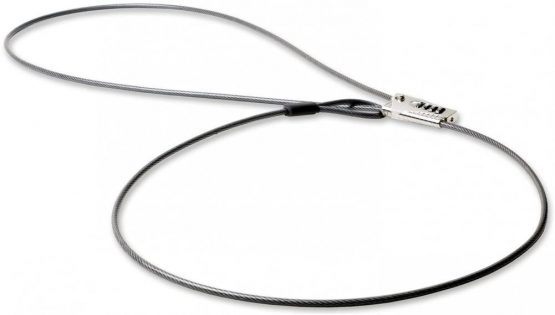 Lifeventure Travel Sliding Cable Lock, Silver, 2 Meters