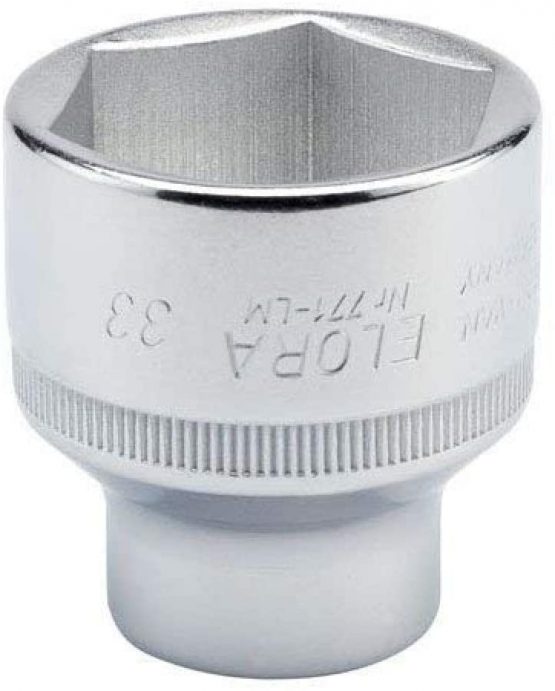 Draper 15322 Expert Elora Hexagon Socket, 33mm Ø, 1/2" Square Drive