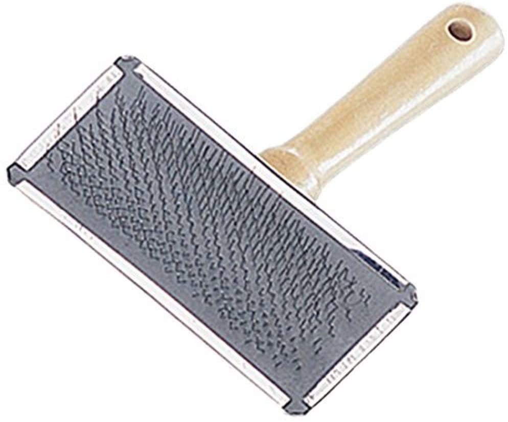 Nobby 72632 Nature Line Plucking Brush, brown, silver, 8.5 x 4.5 cm (Pack of 1)